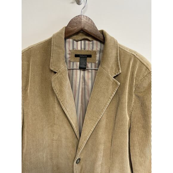 Vintage Sport Coat Tan Corduroy Blazer Jacket 90s y2k Grunge 44R - Picture 2 of 7